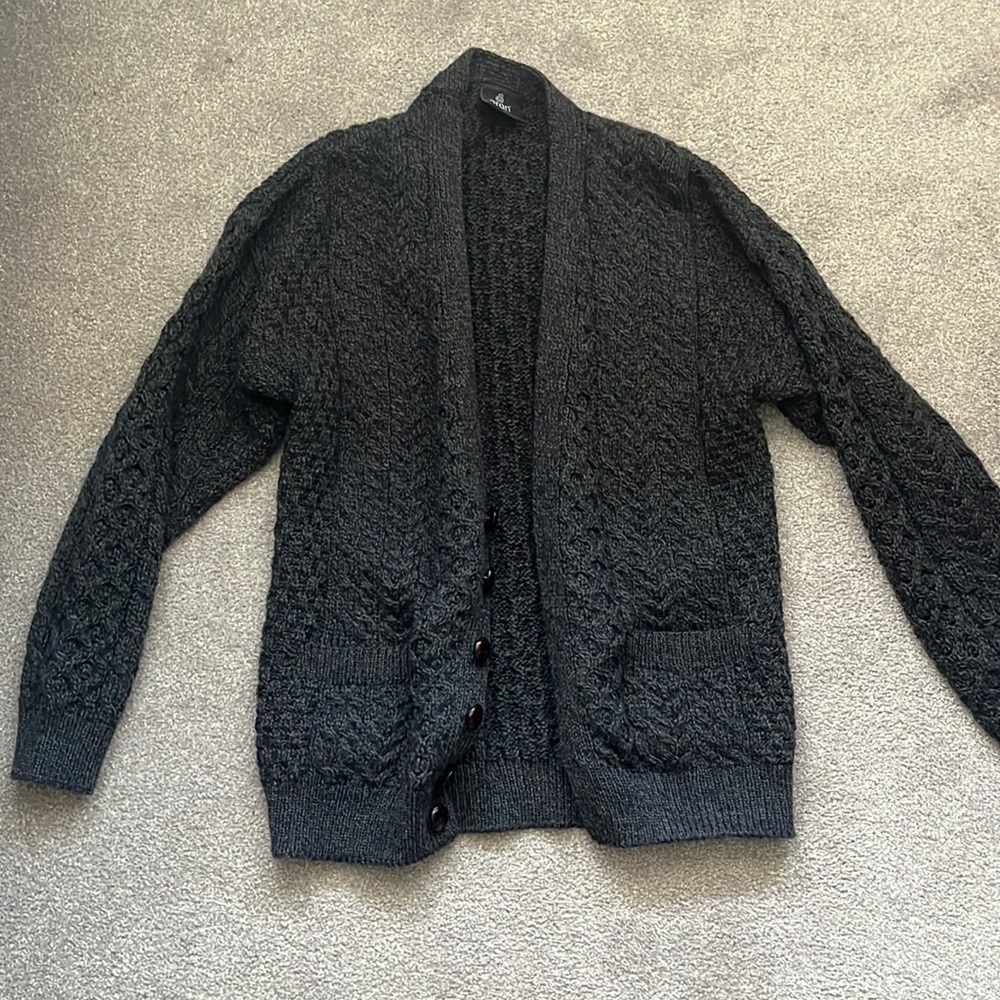 Mens Gray Cardigan